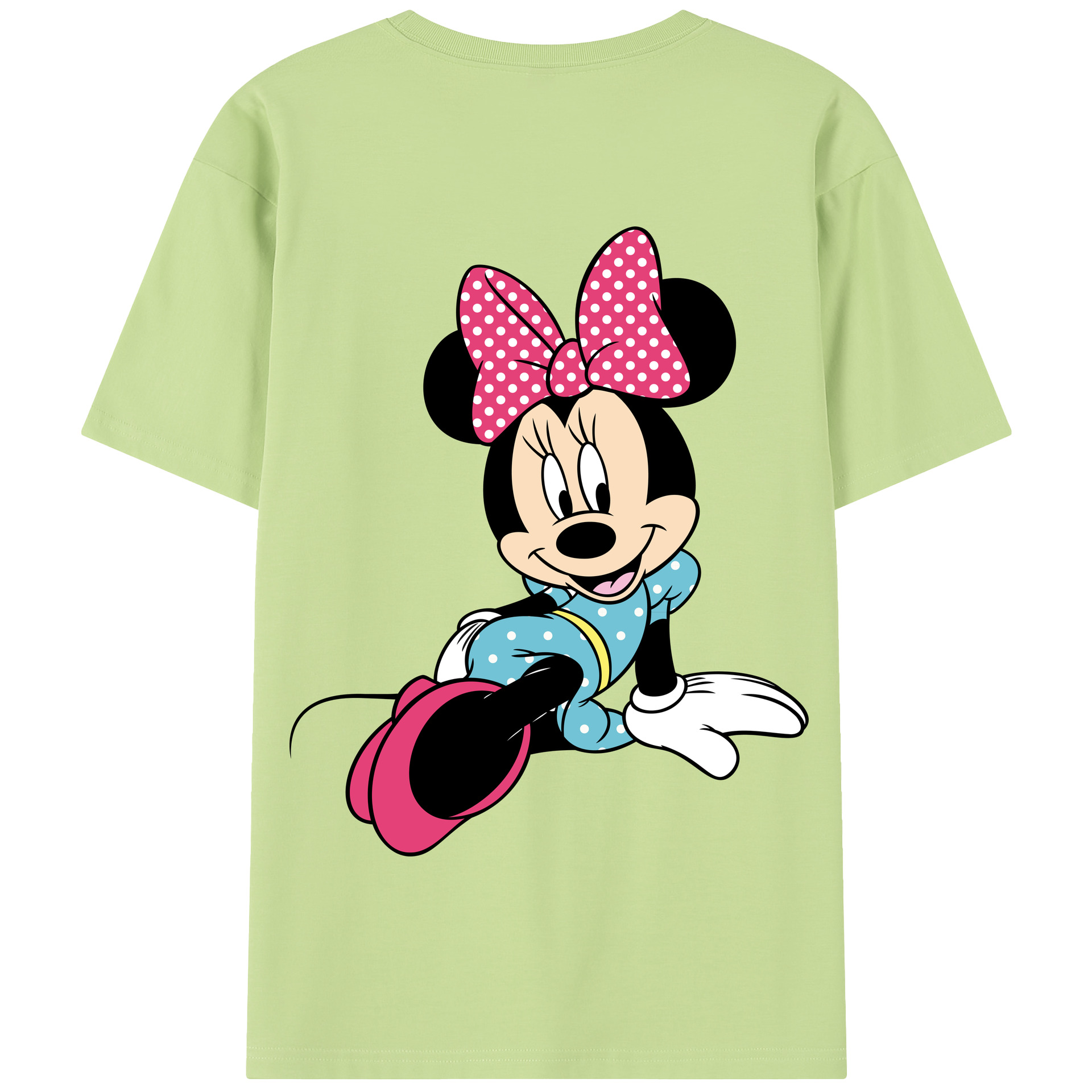 （画像用） ミッキーマウス Mickey Mouse 綿100％半袖Tシャツ（背面プリント）